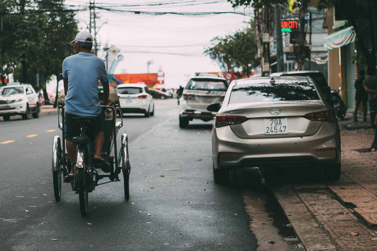 street, city life, vietnam, nha trang, traffic, every life, daily life